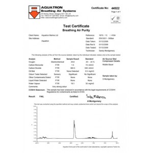 Laboratory Air Test - Quarterly (4 tests)